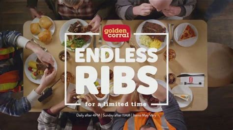 Golden Corral Endless Ribs tv commercials