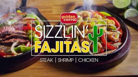 Golden Corral Sizzlin' Fajitas TV Spot, 'Steak, Shrimp, Chicken or Veggie'