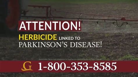 Goldwater Law Firm TV Spot, 'Paraquat Herbicide Linked to Parkinson's Disease' created for Goldwater Law Firm