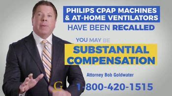 Goldwater Law Firm TV Spot, 'Philips CPAP Machines and At-Home Ventilators' created for Goldwater Law Firm