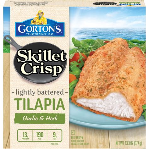 Gorton's Skillet Crisp Tilapia Garlic & Herb