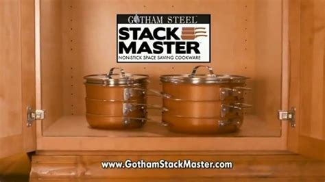 Gotham Steel Stack Master Cookware TV commercial - Get Your Space Back: 17 Piece Collection