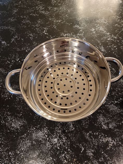 Gotham Steel Stainless Steel Steamer and Strainer