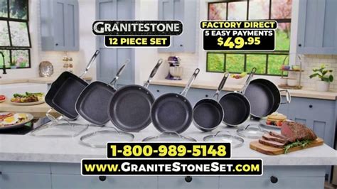 Granite Stone Cookware TV Spot, '20 Piece Set: Free Fryer, Steamer & Bakeware Set'