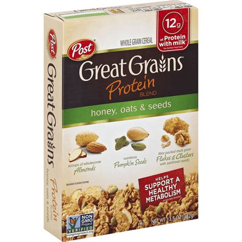 Great Grains Protein Blend Honey, Oats and Seeds logo