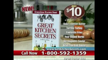 Great Kitchen Secrets Revealed tv commercials