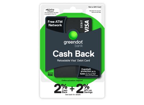 Green Dot Cards 5 Percent Cash Back Visa Debit Card logo