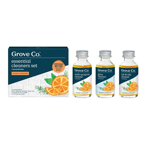 Grove Collaborative Orange & Rosemary Essential Cleaner Concentrates Set tv commercials