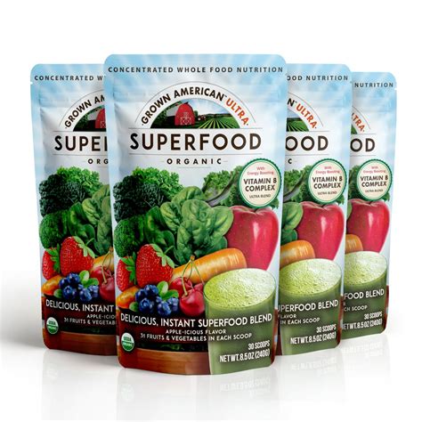 Grown American Superfoods Instant Superfood Drink Mix