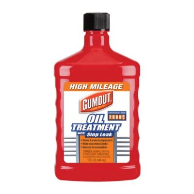 Gumout High Mileage Oil Treatment with Stop Leak logo