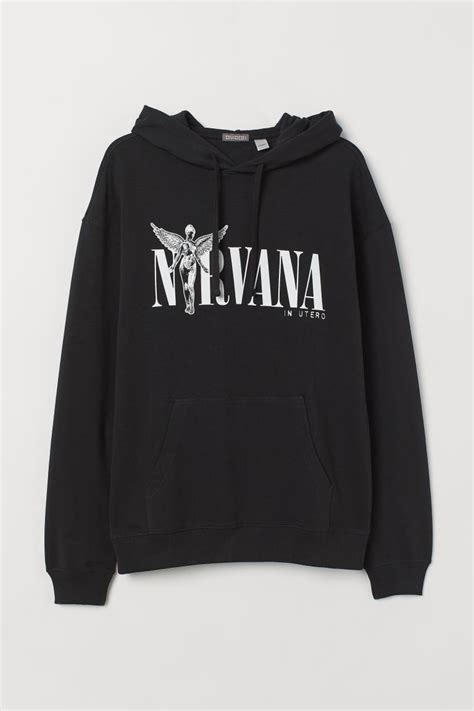 H&M Sweatshirt With Printed Motif