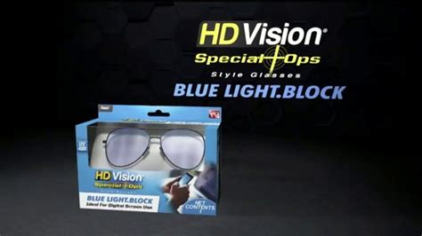 HD Vision Special Ops Blue Light Block tv commercials