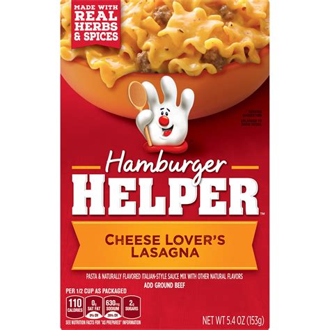 Hamburger Helper Cheese Lover's Lasagna