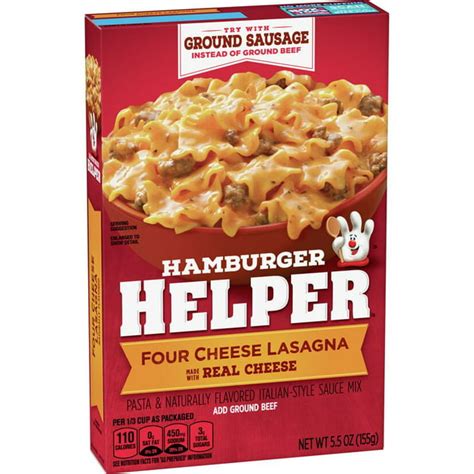 Hamburger Helper Four Cheese Lasagna