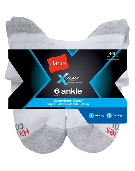 Hanes Men's Ankle Socks logo