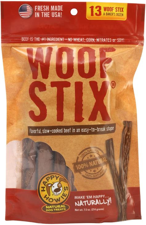 Happy Howie's, Inc. Beef Woof Stix logo