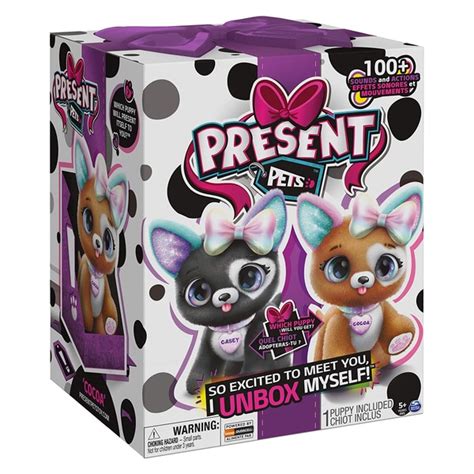 Hatchimals Present Pets Rainbow Glitter Animated Puppy