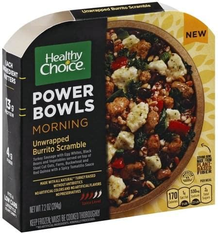 Healthy Choice Power Bowls Morning Unwrapped Burrito Scramble tv commercials