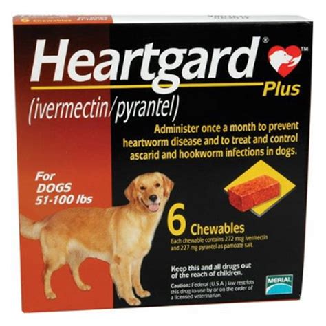 Heartgard Plus Chewables for Dogs, 51-100 lbs logo
