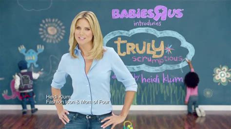 Heidi Klum Truly Scrumptious Collection at Babies R Us TV commercial