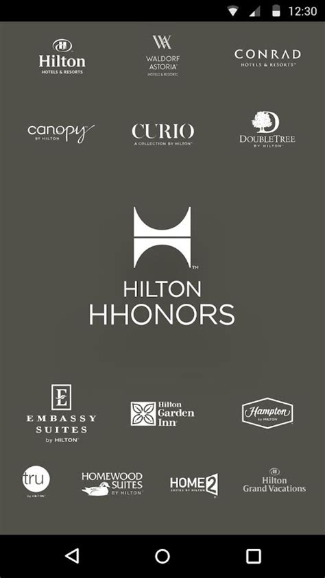 Hilton Hotels Honors App