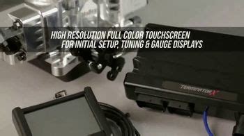 Holley Terminator X Stealth 4150 TV commercial - Full Color Touchscreen