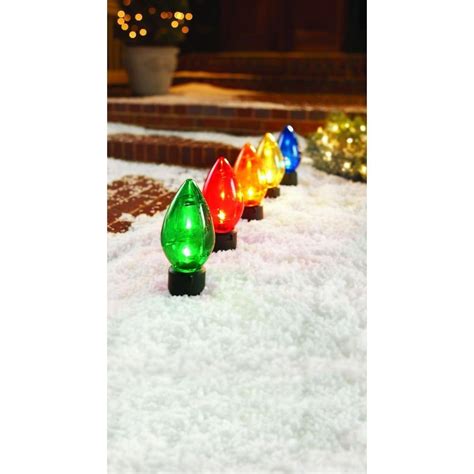Home Accents Holiday 20-Inch Giant C7 Pathway Lights 5 Pack