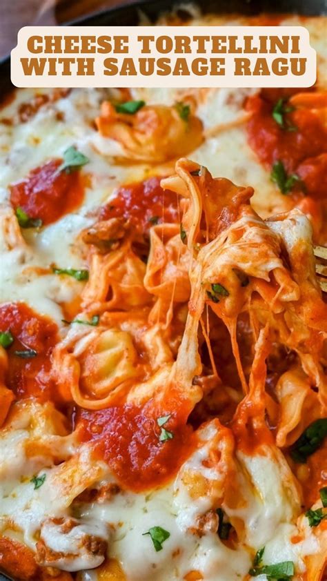 Home Chef Cheese Tortellini and Beef Ragu with Mozzarella and Peas