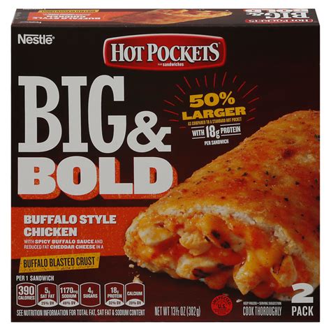 Hot Pockets Big & Bold Buffalo Style Chicken logo