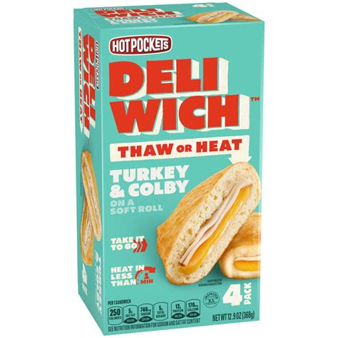 Hot Pockets Deliwich Turkey & Colby logo