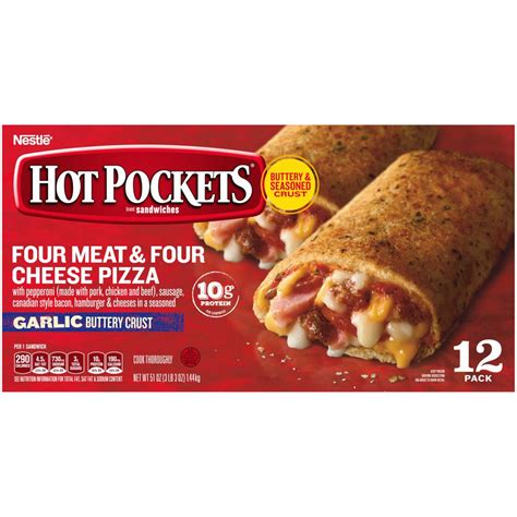 Hot Pockets Four Meat & Four Cheese Pizza