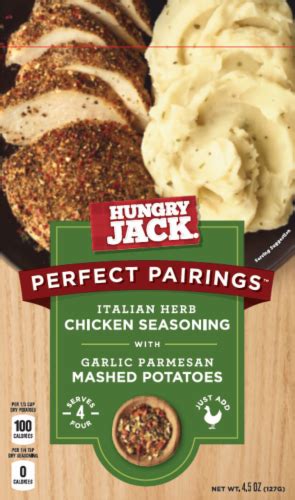 Hungry Jack Italian Herb Chicken Seasoning with Garlic Parmesan Mashed Potatoes logo