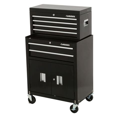 Husky Tools 26 in. 6-Drawer Tool Chest and Rolling Tool Cabinet Set