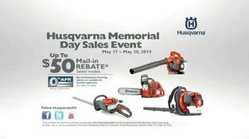 Husqvarna Memorial Day Sales Event TV Spot