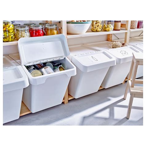 IKEA SORTERA recycling bin with lid, 16 gallon