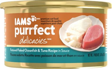 Iams Purrfect Delicacies Flaked Ocean Fish & Tuna logo