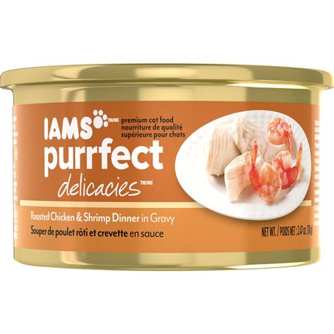 Iams Purrfect Delicacies Roasted Chicken & Shrimp Dinner in Gravy tv commercials