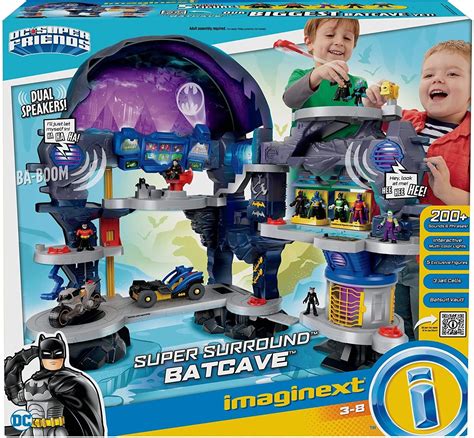 Imaginext DC Super Friends Super Surround Batcave logo