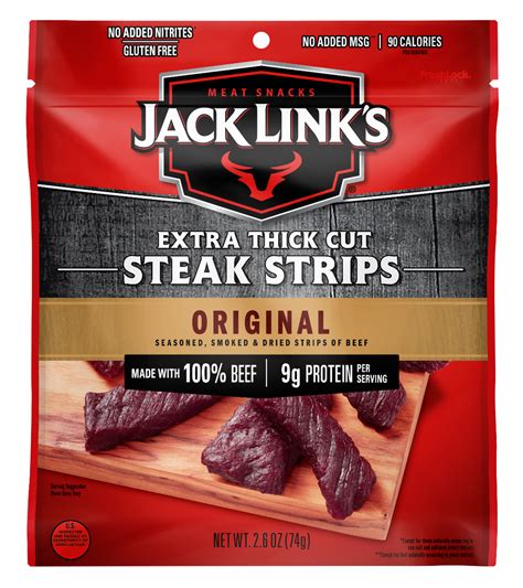 Jack Link's Beef Jerky Original Beef Steak Strips logo