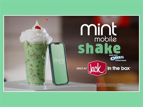 Jack in the Box Mint Mobile Shake
