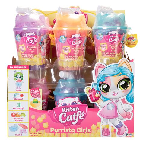 Jakks Pacific Kitten Catfe Purrista Girls Boba Series 3 logo