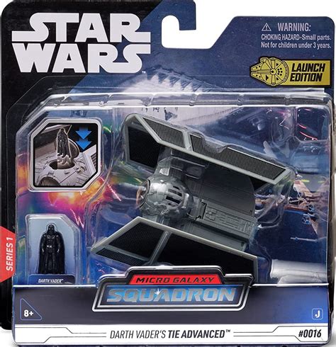 Jazwares Toys Micro Galaxy Squadron Darth Vader's Tie Advanced tv commercials