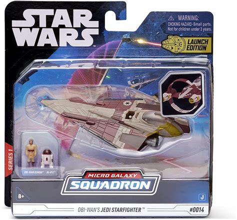 Jazwares Toys Micro Galaxy Squadron Obi-Wan Kenobi's Jedi Starfighter