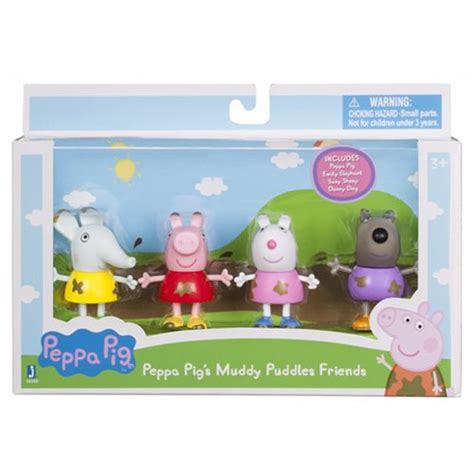 Jazwares Toys Peppa Pig Muddy Puddles Family Pack