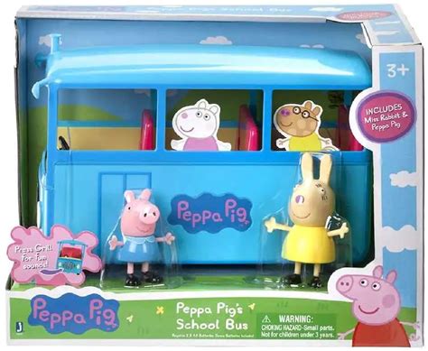 Jazwares Toys Peppa Pig School Bus logo