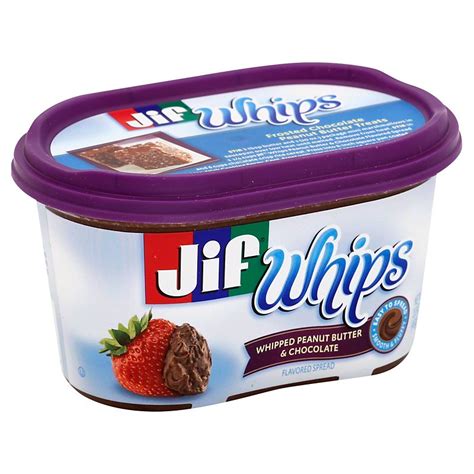 Jif Whips Peanut Butter and Chocolate logo