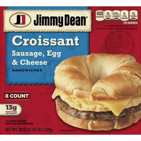 Jimmy Dean Sausage, Egg & Cheese Croissant Sandwiches logo