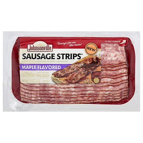 Johnsonville Sausage Maple Flavored Sausage Strips logo