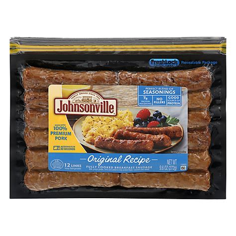Johnsonville Sausage Original Recipe Fully Cooked Breakfast Sausage logo