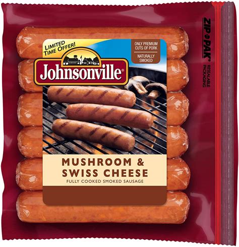 Johnsonville Sausage Swish Cheese and Mushroom tv commercials